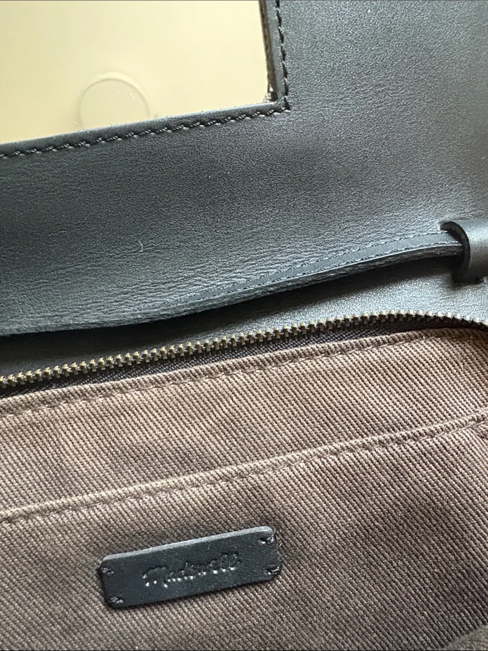 Madewell The Morgan Crossbody Bag - Black Leather